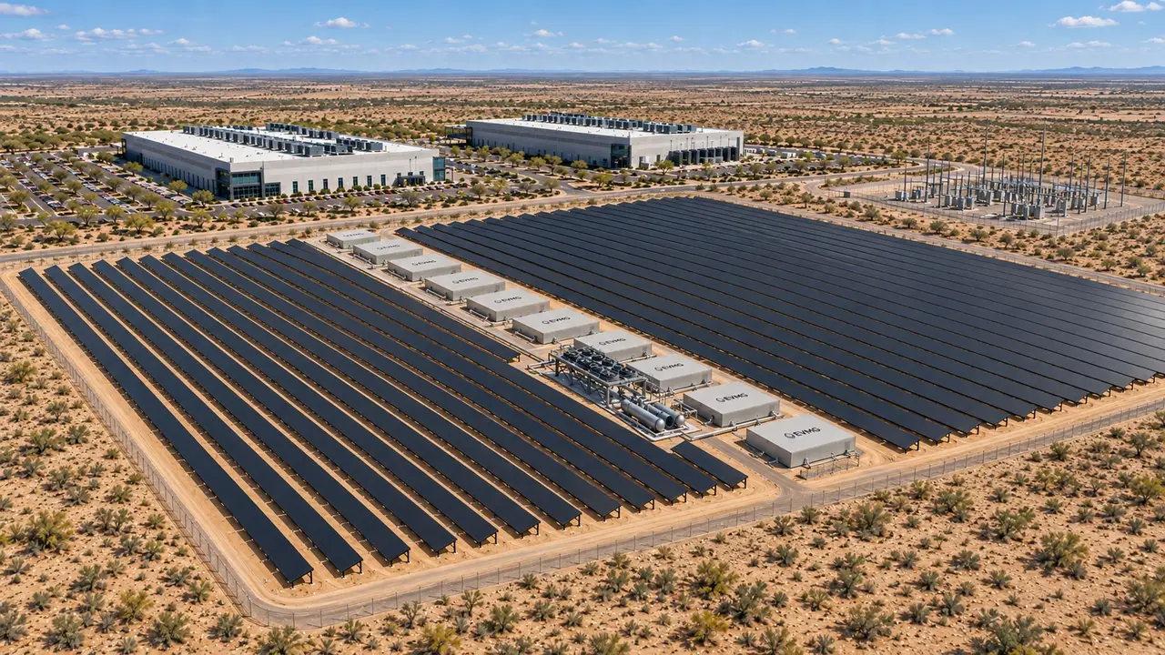 Concept visualization of STEGS supplying a data-centre campus